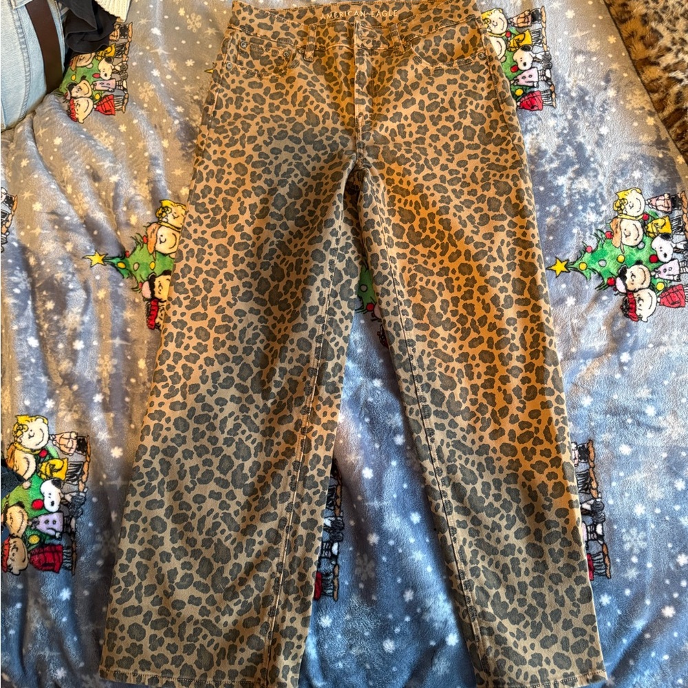 American Eagle Outfitters Leopard Print Stretch Pants